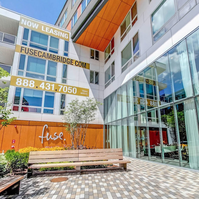 Fuse Cambridge Apartments - Exterior view of the apartment